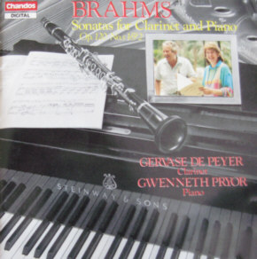 Brahms Sonatas with Gwenneth Prior: an Eaton clarinet sitting on top of the Steinway