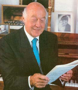 Jack Brymer at home