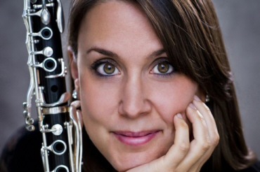 Katherine Lacy with her Peter Eaton Elite clarinet