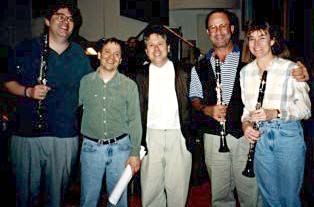 Musicians at the Pocahontas sessions in 1995